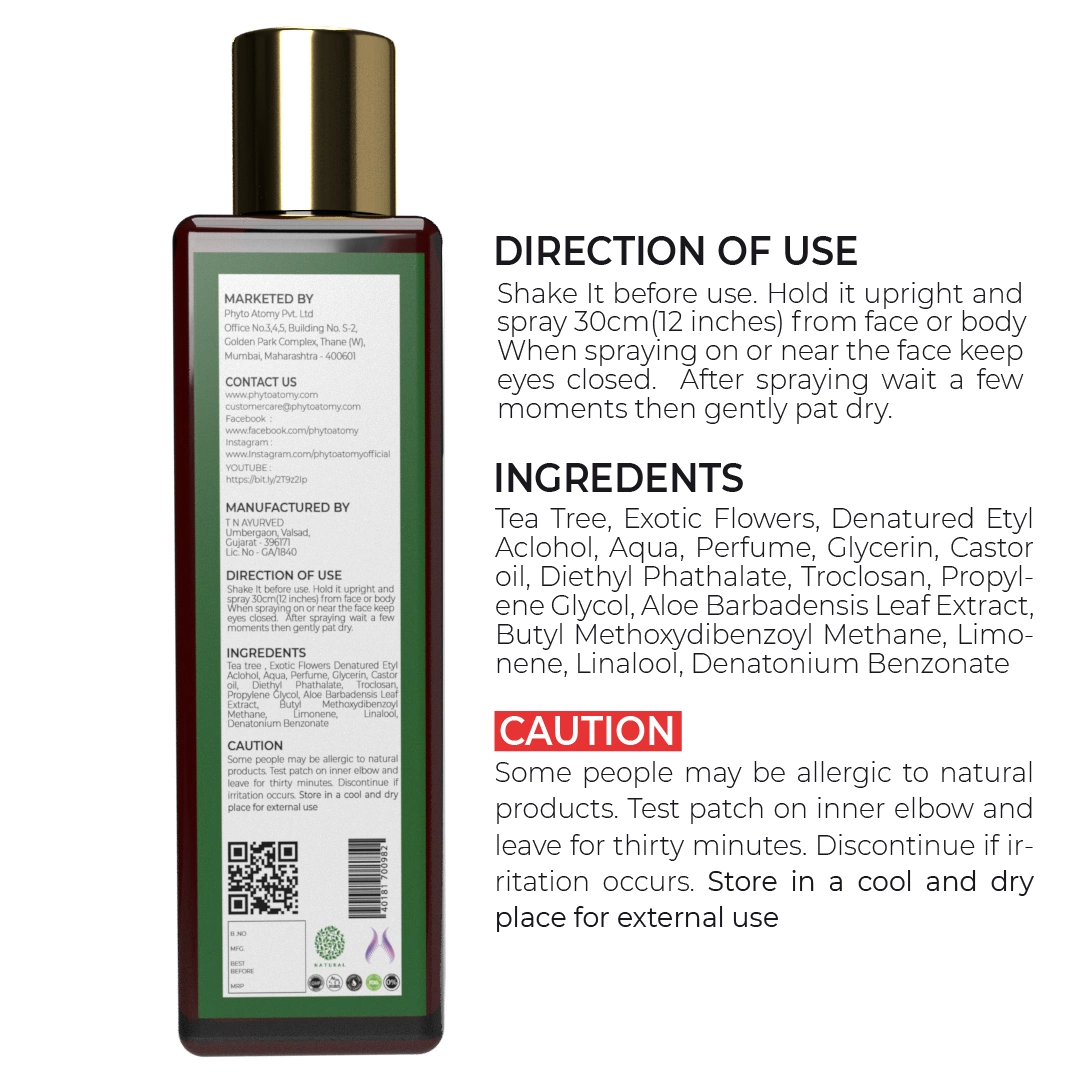 Tea Tree Exotic Flowers Body Mist (200 ml)